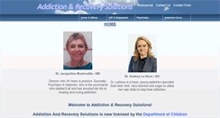 Desktop Screenshot of addictionandrecoverysolution.com